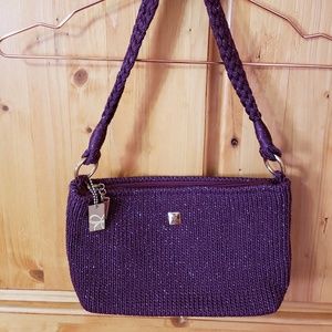 Lina Purple Crochet Handbag